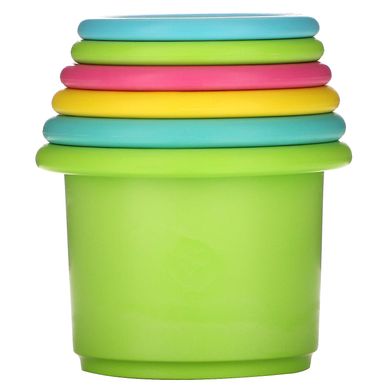 Чашки для штабелирования посуды, дети от 6 месяцев, разноцветные, Sprout Ware Stacking Cups, 6+ Months, Multicolor, Green Sprouts, 6 шт купить в Киеве и Украине