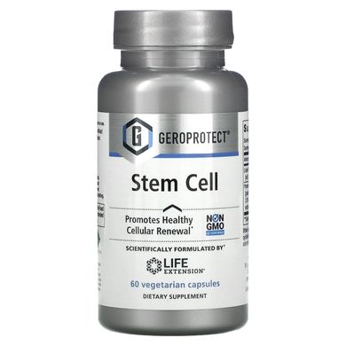 Стовбурові клітини, Geroprotect, Life Extension, 60 вегетаріанських капсул