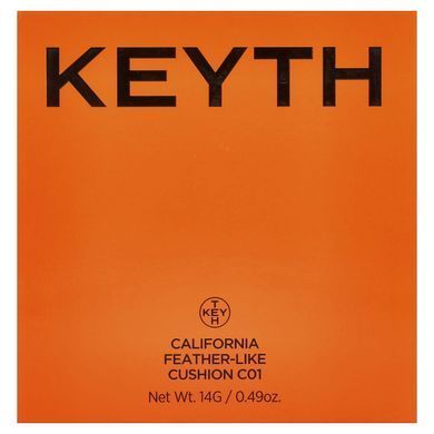 KEYTH, California Feather-Like Cushion, C01 Cool Ivory, 0.49 oz (14 g)