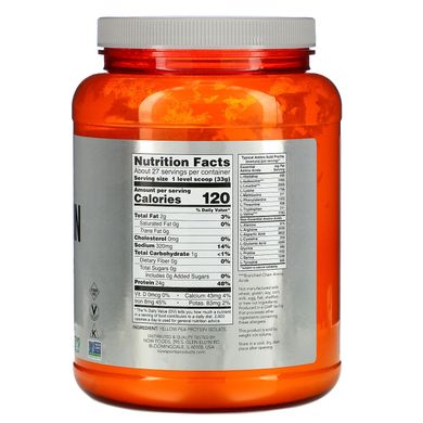 Гороховий протеїн без смаку Now Foods (Pea Protein) 907 г