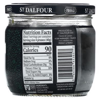 Large French prunes with pits, St. Dalfour, 7 ounces (200 g)