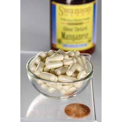 Хелатний марганець Альбіон, Albion Chelated Manganese, Swanson, 10 мг, 180 капсул