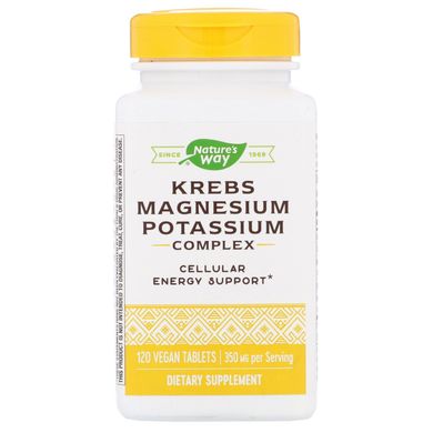 Хелати магнію / калію, цикл Кребса, Magnesium Potassium, Enzymatic Therapy, 120 таблеток