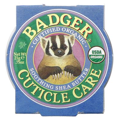 Масло для кутикулы с маслом ши успокаивающее Badger Company (Cuticle Care) 21 г купить в Киеве и Украине