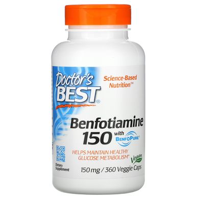 Бенфотіамін Doctor's Best (Benfotiamine) 360 капсул