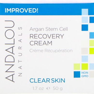Нічний крем освітлюючий зі стовбуровими клітинами Andalou Naturals (Recovery Cream) 50 мл