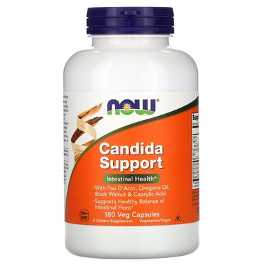 Кандида для здоров'я травної системи Now Foods (Candida Support) 180 вегетаріанських капсул