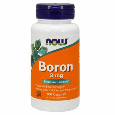 Бор Now Foods (Boron) 3000 мкг 100 капсул