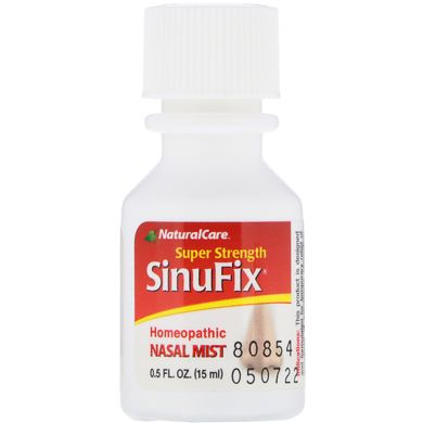 SinuFix посиленої дії, Ефективний спрей проти закладеності носа, NaturalCare, 0,5 рідкої унції (15 мл)