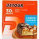 Detour Whey Protein Bar 12 bars with peanut and caramel flavor