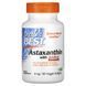 Астаксантин, Astaxanthin With AstaPure, Doctor's Best, 6 мг, 90 вегетаріанських таблеток фото
