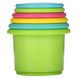 Чашки для штабелювання посуду, діти від 6 місяців, різнокольорові, Sprout Ware Stacking Cups, 6 + Months, Multicolor, Green Sprouts, 6 шт фото