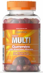 Дорослий мультивітамінний жувальний комплекс, Adult Multivitamin Gummy, Puritan's Pride, 75 жувальних