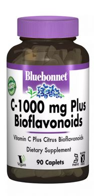 Вітамін С -1000 + біофлавоноїди Bluebonnet Nutrition (C -1000 Mg Plus Bioflavonoids) 1000 мг 90 капсул
