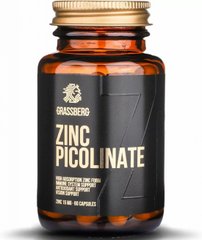 Цинк пиколинат Grassberg (Zinc Picolinate) 15 мг 60 капсул купить в Киеве и Украине