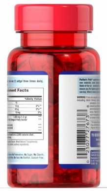 Омега-3 риб'ячий жир, Omega 3 Fish Oil 360 мг Active Omega-3 Trial Size, Puritan's Pride, 1200 мг, 30 капсул