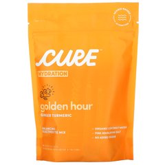 Суміш для зволоження, імбир і куркума, Hydration Mix, Golden Hour Ginger Turmeric, Cure Hydration, 14 упаковок по 9,5 г (0,34 унції) кожна
