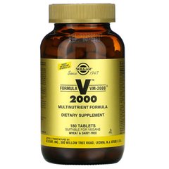 Мультивітаміни Формула ВМ-2000 Solgar (Formula VM-2000 Multinutrient Formula) 180 таблеток