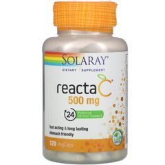 Вітамін C Solaray (Reacta-C) 500 мг 120 капсул