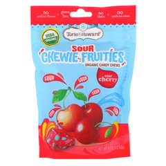 Органічний продукт, кислі жувальні фруктові цукерки, кисла вишня, Torie,Howard, 4 унц (113,40 г)