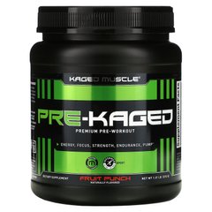 Pre-Kaged, передтренувальний комплекс зі смаком фруктового пуншу, Kaged Muscle, 1,41 фунта (640 г)