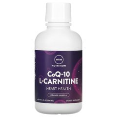 Коензим Q10 з L-карнітин, апельсиново-ванільний, 100 мг / 1000 мг, MRM, 480 мл