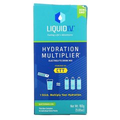 Liquid IV, Hydration Multiplier, смесь для напитков с электролитом, арбуз, 10 отдельных упаковок в стиках, по 0,56 унции (16 г) каждая купить в Киеве и Украине