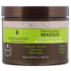 Поживна відновлювальна маска, від середньої до грубої текстур, Macadamia Professional, 8 рідких унцій (236 мл)