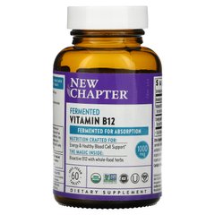 Вітамін В12 ферментований New Chapter (Fermented Vitamin B12) 60 веганських таблеток