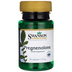 Прегненолон, Pregnenolone, Swanson, 10 мг, 90 капсул