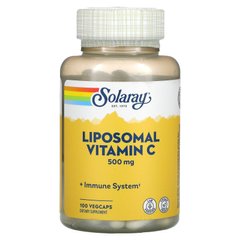 Ліпосомний вітамін С, Liposomal Vitamin C, Solaray, 500 мг, 100 вегетаріанських капсул