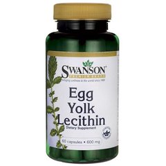 Яичный желток Лецитин, Egg Yolk Lecithin, Swanson, 60 капсул купить в Киеве и Украине