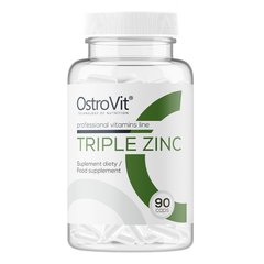 Потрійний цинк OstroVit (Triple Zinc) 90 капсул