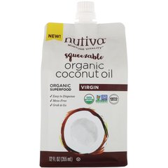 Натуральна кокосова олія, Nutiva, 355 мл