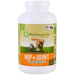 Добавка для м'язів і суглобів для собак і кішок Pet Naturals of Vermont (Hip + Joint) 160 жувальних таблеток