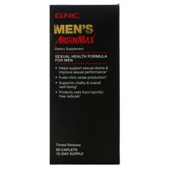 Формула сексуального здоров'я для чоловіків, Men's ArginMax, Timed-Release, GNC, 90 капсул