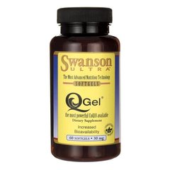 Q-гель, Q-Gel, Swanson, 30 мг, 60 капсул