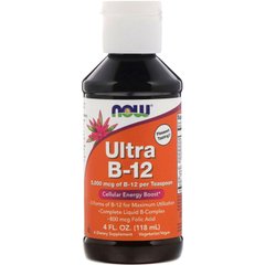 Вітамін B-12 В комплекс рідкий Now Foods (B-12) 118 мл