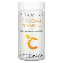 CodeAge, вітаміни, ліпосомальний вітамін С+, 180 капсул