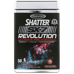 Muscletech, Предтренировочное питание, Shatter SX-7 Revolution Ultimate Pre-Workout, Icy Rocket Freeze, 13.44 oz (381 g) купить в Киеве и Украине