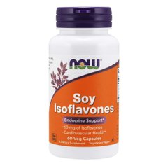Соєві ізофлавони Now Foods (Soy Isoflavones) 150 мг 60 вегетаріанських капсул