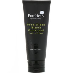 Відлущувальна маска для обличчя, Pore Clear Black Charcoal, PureHeals, 100 г