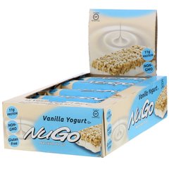 Питательный батончик, ванильный йогурт, NuGo Nutrition, 15 батончиков, 50 г каждый купить в Киеве и Украине