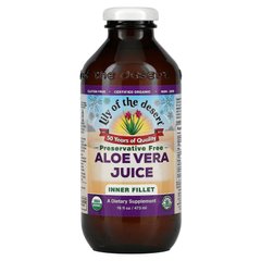 Органический сок алоэ вера из мякоти Lily of the Desert (Organic Aloe Vera Juice Inner Fillet) 473 мл купить в Киеве и Украине