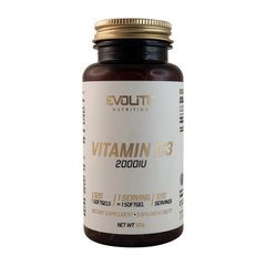 Vitamin D3 2000 IU Evolite Nutrition 120 sgels