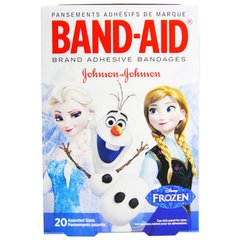 Пластыри Дисней замороженные, Adhesive Bandages, Disney Frozen, Band Aid, 20 разных размеров купить в Киеве и Украине