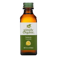 Лимонный ароматизатор, Simply Organic, 2 жидких унций (59 мл) купить в Киеве и Украине