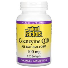 Коензим CoQ10 Natural Factors (CoQ10) 100 мг 120 капсул