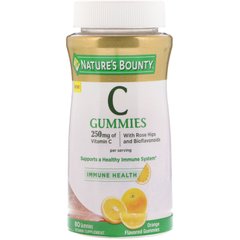 Вітамін C, апельсин, Nature's Bounty, 250 мг, 80 жувальних цукерок