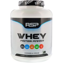 Сироватковий протеїн у вигляді порошку, печиво з вершками, RSP Nutrition, 4,7 фунта (2,14 кг)